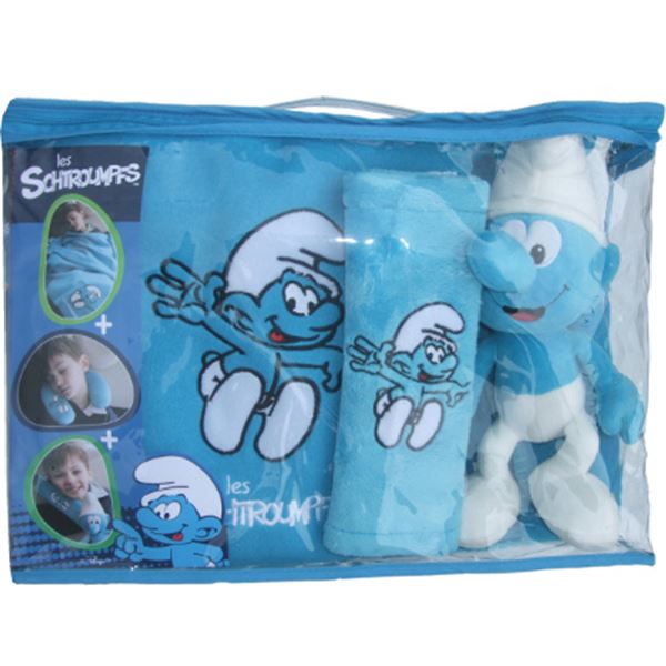 Kit confort voiture enfant schtroumpfs