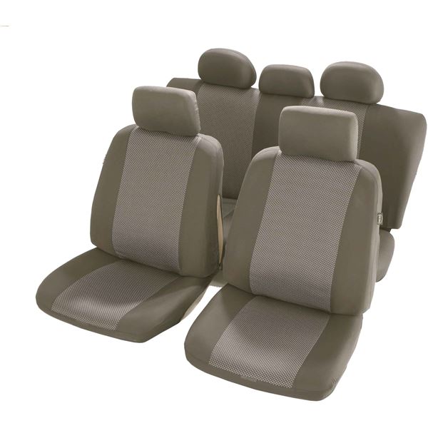 Housse de siège universelle fractionnable Pixel beige