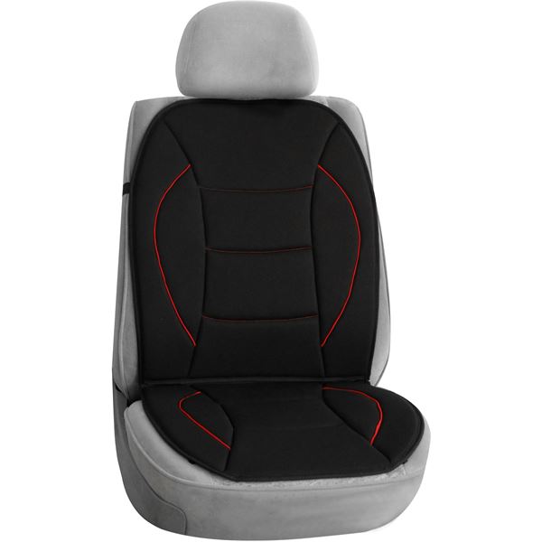 Couvre siège en polyester avec bande rouge