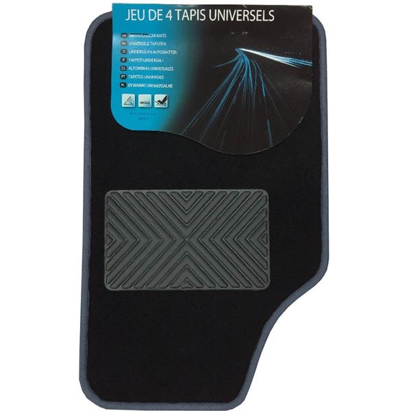 2 TAPIS MOQUETTE PREM GRIS
