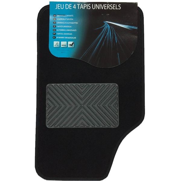 2 TAPIS MOQUETTE PREM NOIR
