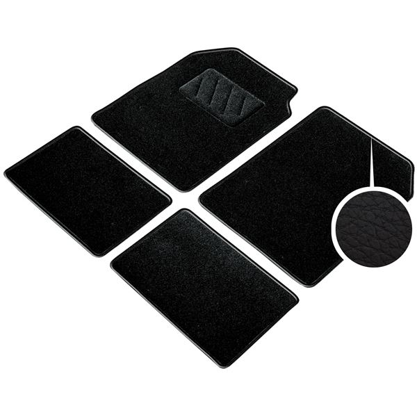 4 tapis moquette universels imitation cuir Luxe