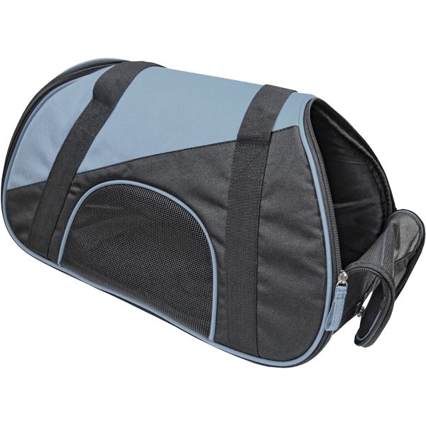 Sac de transport pour chat / chien gris et noir