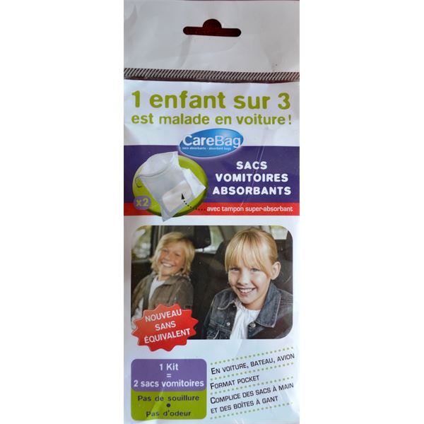 Sacs vomitoires absorbants x2