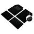 4 tapis moquette universels Velours ganse noir