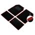 4 tapis moquette universels Velours ganse rouge