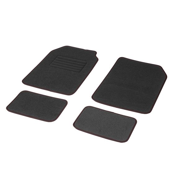 4 tapis de voiture ASTON ganse camel