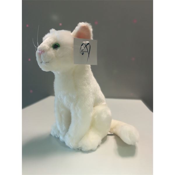 Peluche mini chat Feu Vert  21 cm