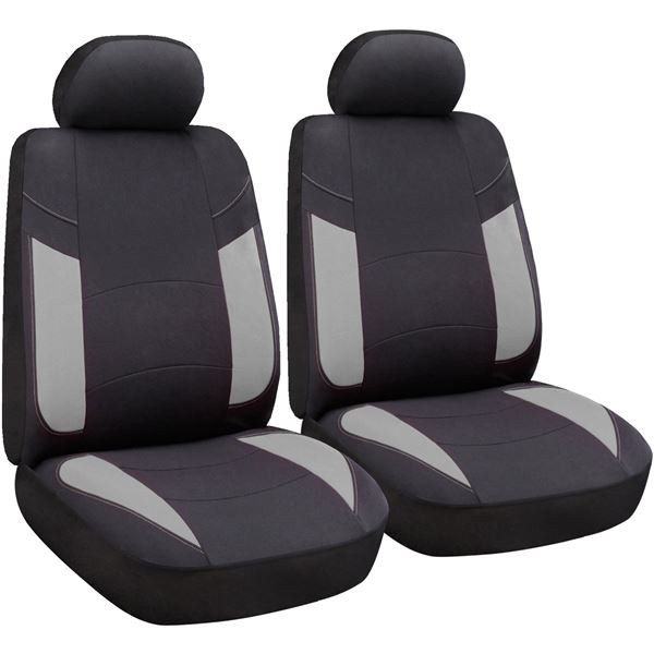 Housses de siège voiture universelles Bristol Gris pour sièges avant