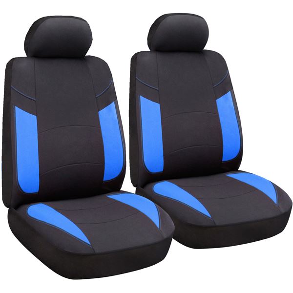 Housses de siège voiture universelles Bristol Bleu pour sièges avant