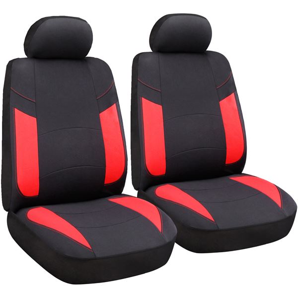 Housses de siège voiture universelles Bristol Rouge pour sièges avant