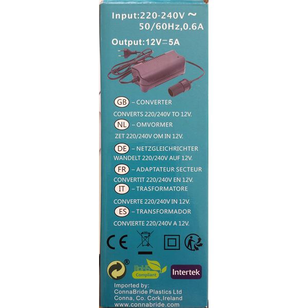 Adaptateur 230V/12V Connabride