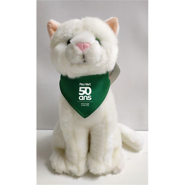 PELUCHE CHAT FEU VERT EDITION LIMITEE 50 ANS