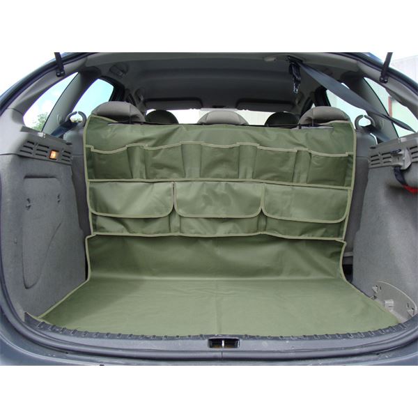Serviteur multi poches pour coffre et bâche de protection kaki