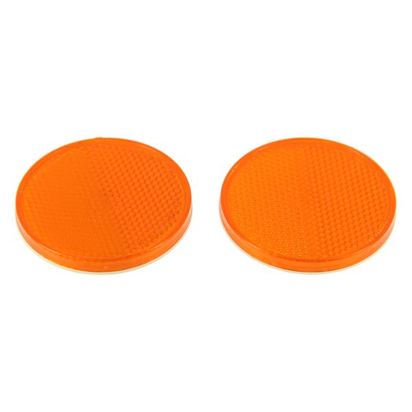 2 Catadioptres ronds orange Feu Vert