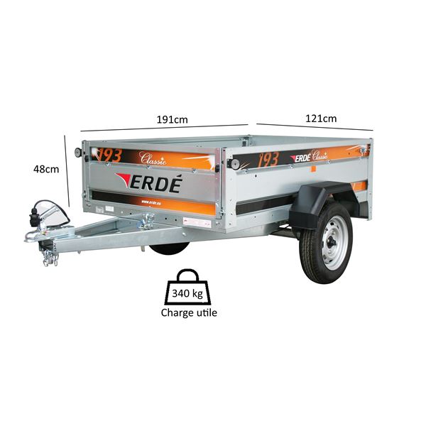 Remorque ERDE 193 Classic