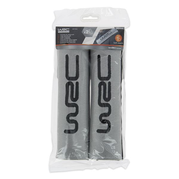2 fourreaux de ceinture WRC Look Silver