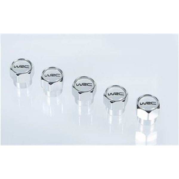 5 Bouchons de valve aluminium WRC