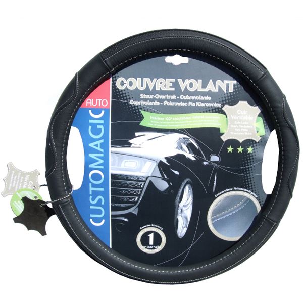 Couvre volant cuir véritable Ultimum