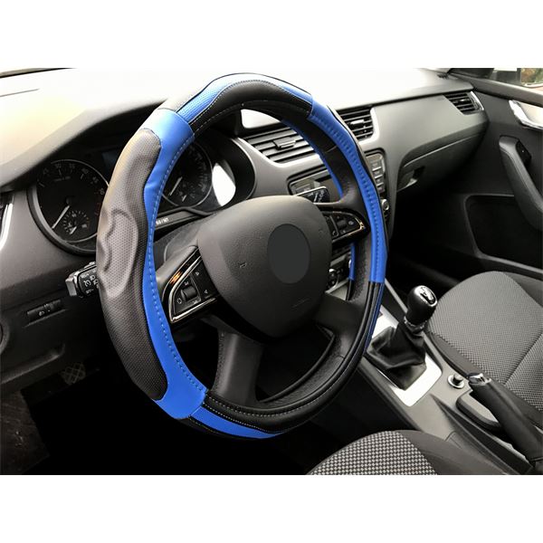 Couvre volant turbo bleu