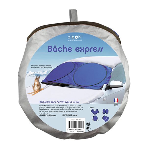 Bâche anti-givre POP UP express citadine Zigoh