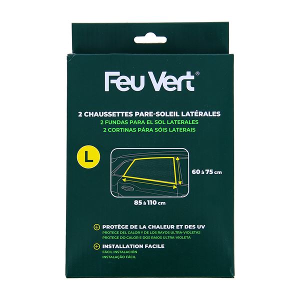 2 rideaux "chaussette" taille L FEU VERT