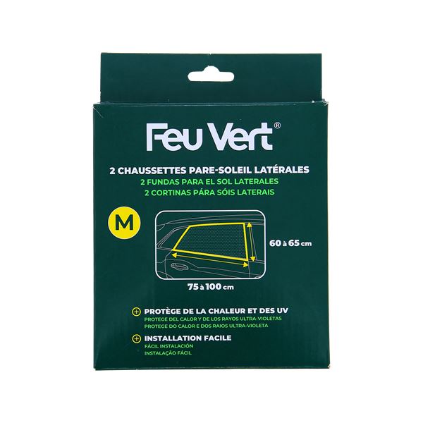 2 rideaux "chaussette" taille M FEU VERT