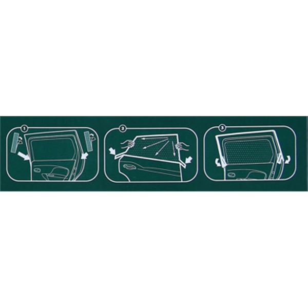 2 rideaux "chaussette" taille M FEU VERT
