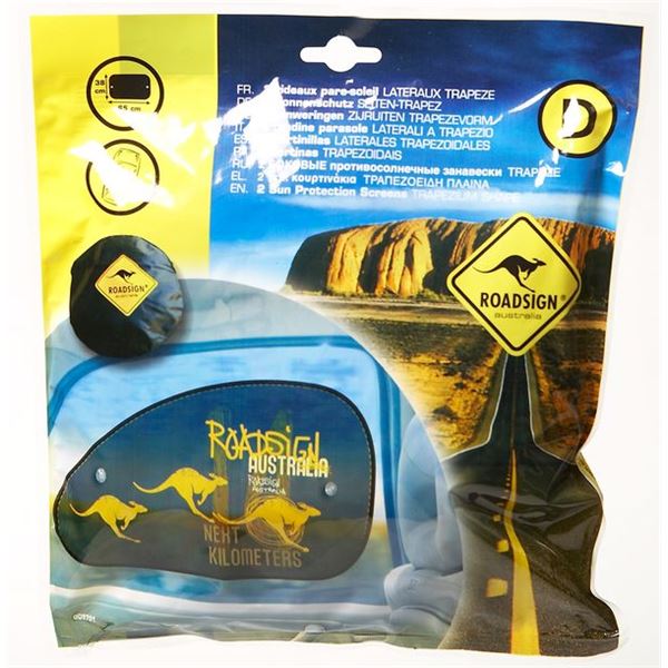 2 rideaux latéraux profilés Roadsign 65x38 cm