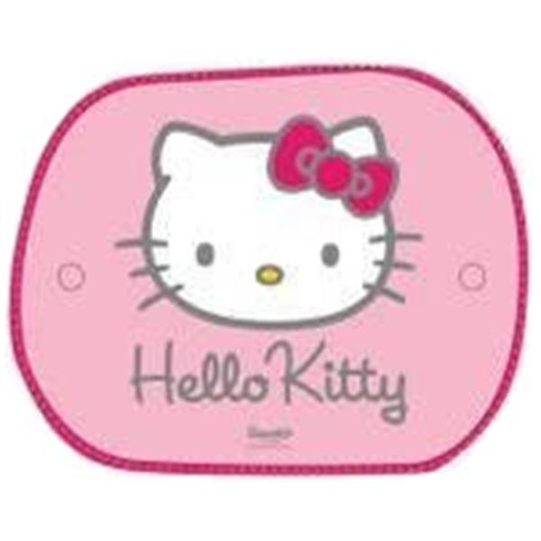 2 rideaux latéraux carrés Hello Kitty 45 x 36 cm