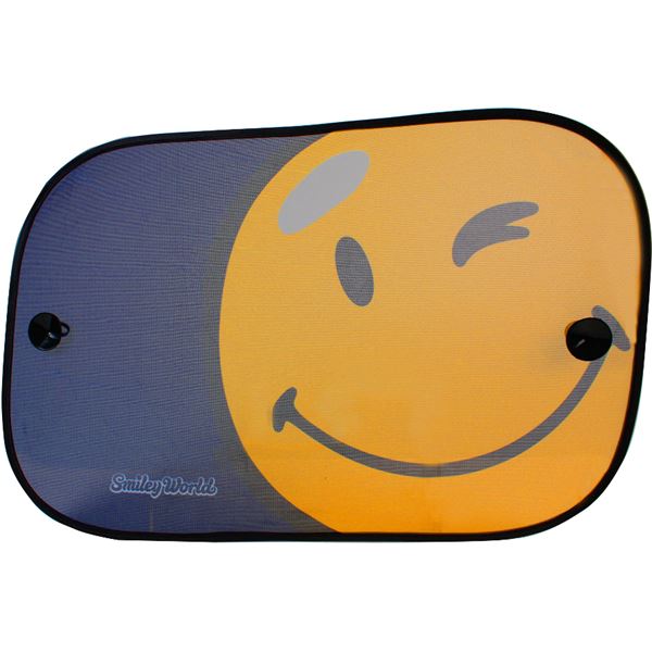 2 rideaux latéraux smiley pour monospace 67 x 43 cm