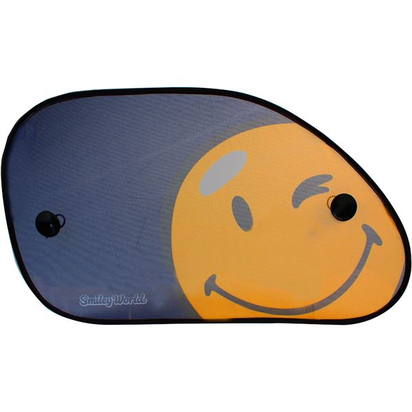 2 rideaux latéraux profilés Smiley 65 x 38 cm
