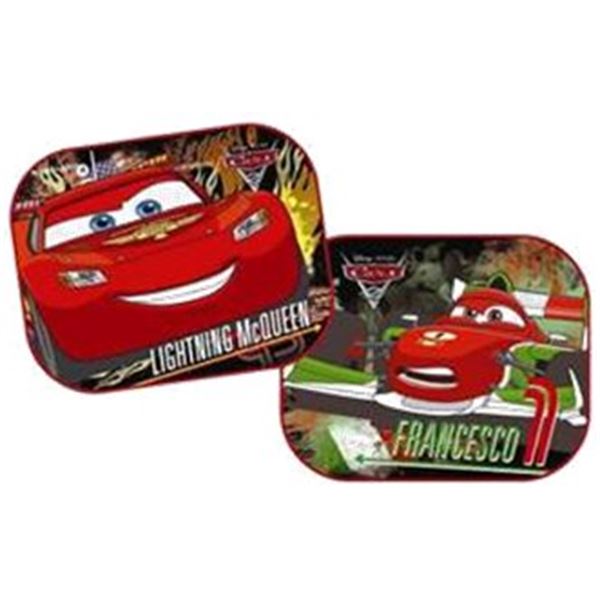 2 rideaux pare-soleil latéraux carrés Cars