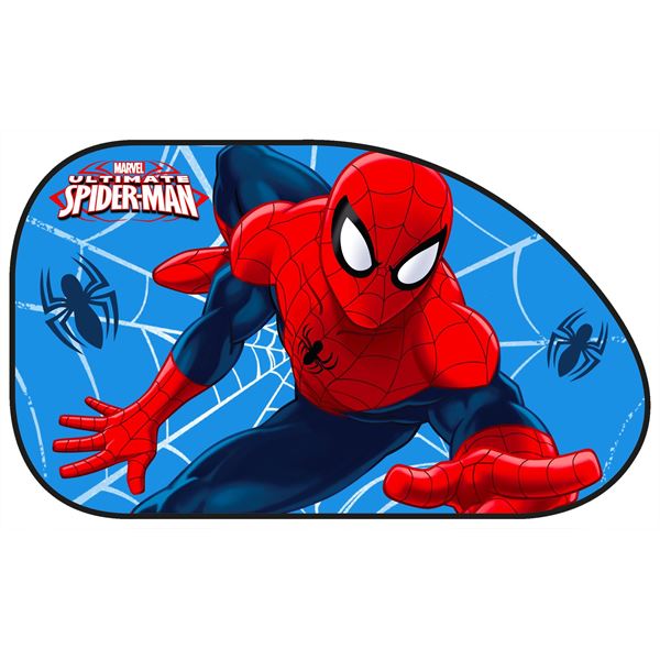 2 rideaux pare soleil latéraux profilés Spiderman