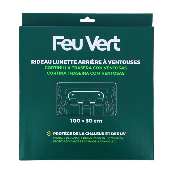 Rideau lunette arrière 100x50 cm Feu Vert