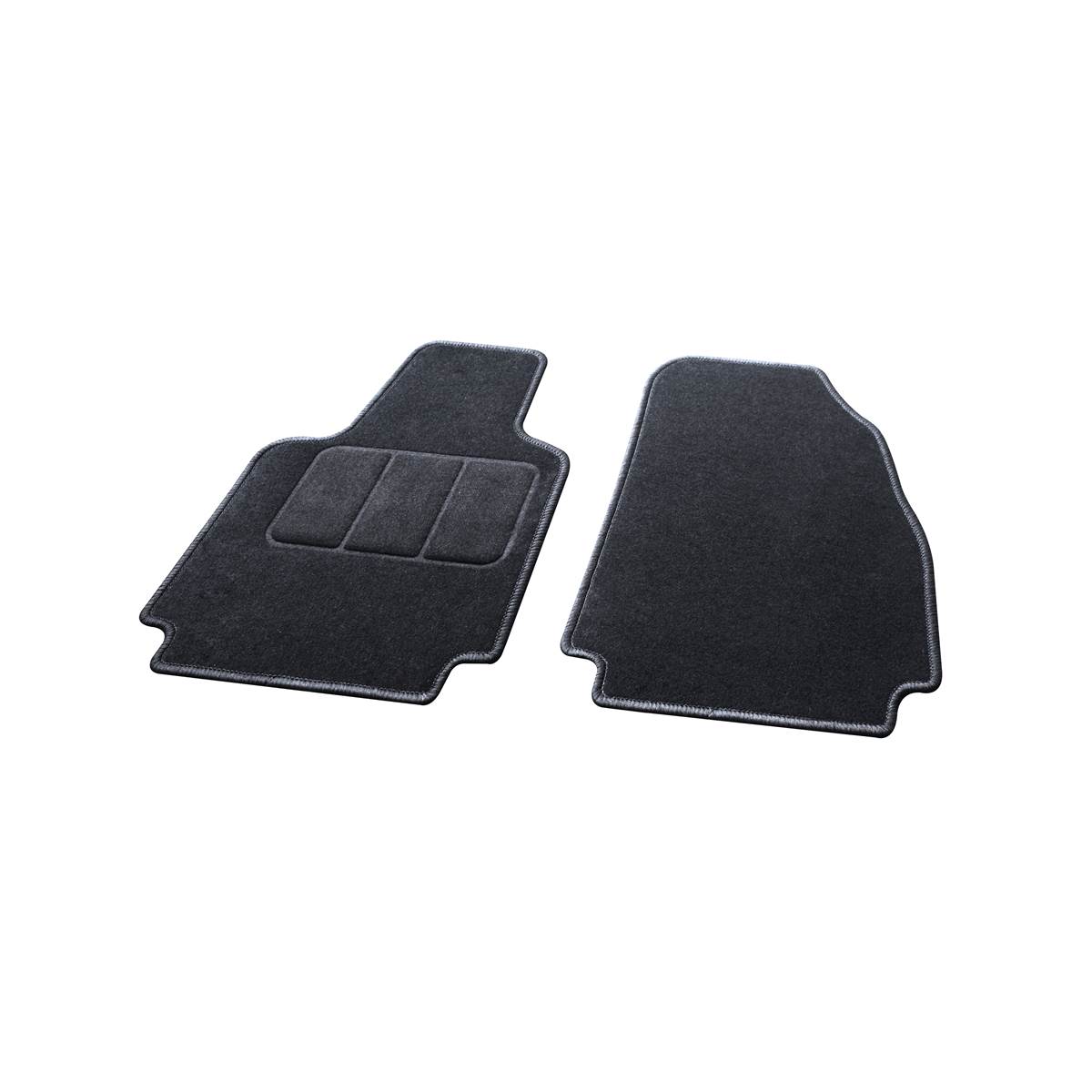 2 Tapis Avant Universels Moquette Noire Contact