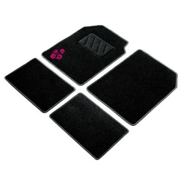 Jeu de 4 tapis moquette universel Agathe