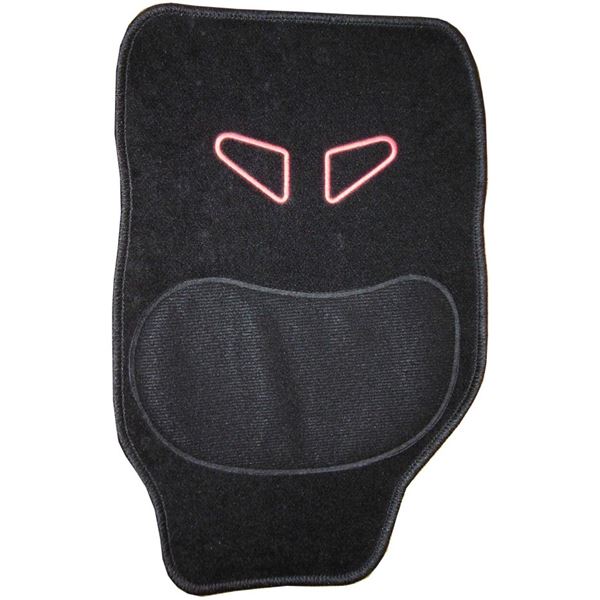 Tapis moquette power race rouge