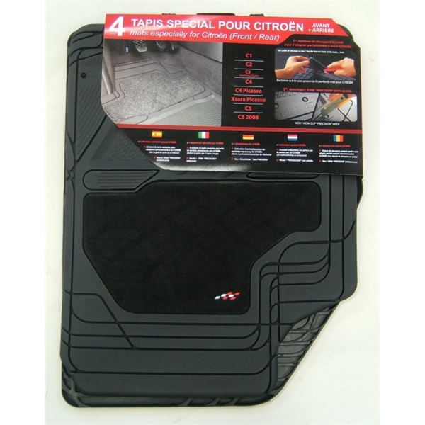 4 tapis ADAPTABLE pour Citroën