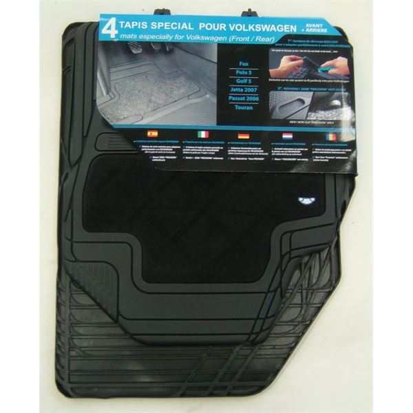 4 tapis ADAPTABLE pour Volskwagen