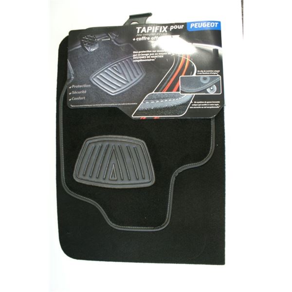 Tapis ADAPTABLE pour Peugeot + coffre offert Tapifix