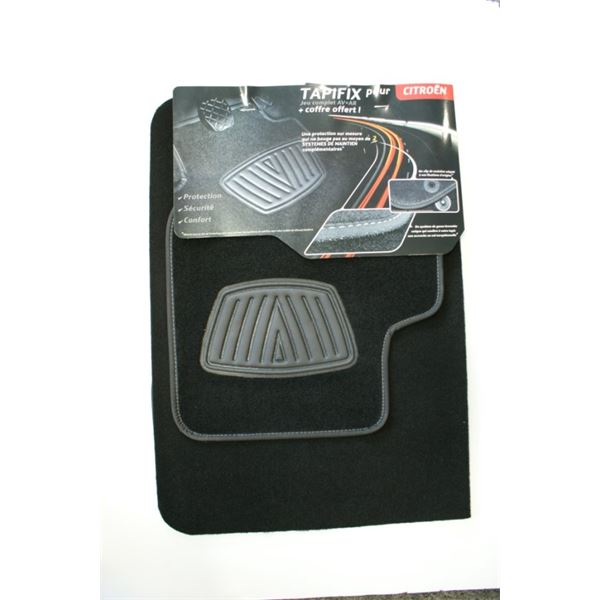 Tapis ADAPTABLE pour Citroen + coffre offert Tapifix