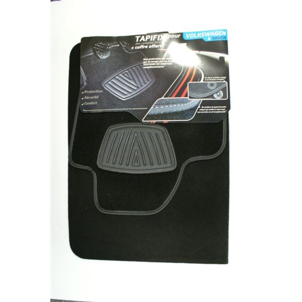 Tapis ADAPTABLE pour Volkswagen + coffre offert Tapifix