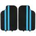 Tapis voiture universel PVC bandes bleues