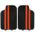 Tapis voiture universel PVC bandes orange