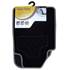 Tapis voiture universel moquette noir surjet gris
