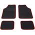 4 tapis moquette universels Balzac rouge