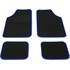 4 tapis moquette universels Balzac bleu