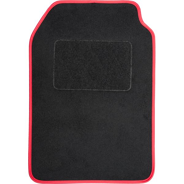 4 tapis moquette universels Curino rouge
