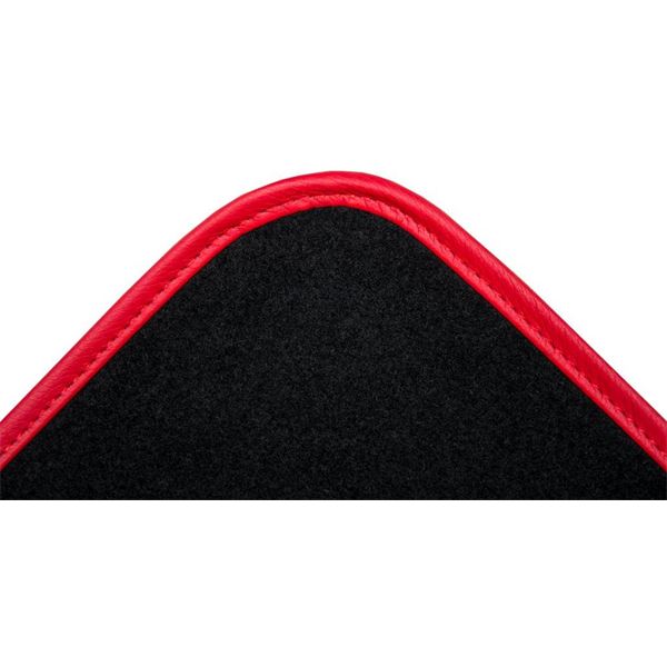 4 tapis moquette universels Curino rouge